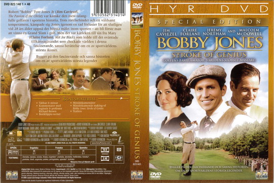 BOBBY JONES STROKE OF GENIUS (DVD OMSLAG)