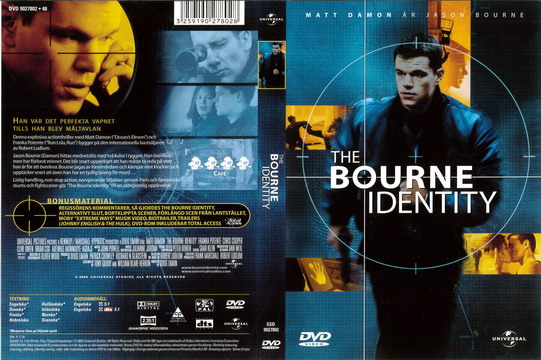 BOURNE IDENTITY (DVD OMSLAG)