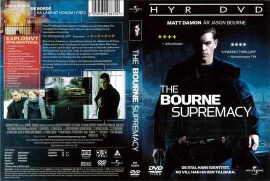 BOURNE SUPREMACY (DVD OMSLAG)