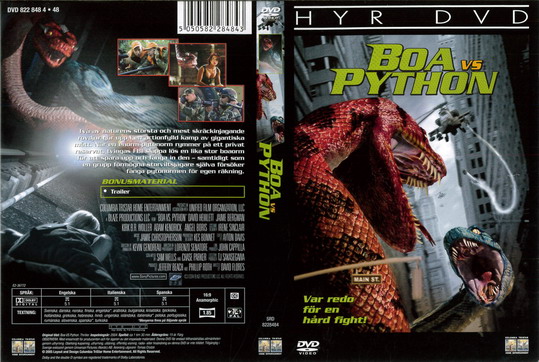 BOA VS. PYTHON (DVD OMSLAG)