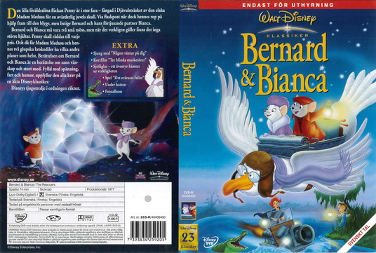 BERNARD & BIANCA (DVD OMSLAG)