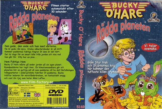BUCKY O'HARE: RÄDDA PLANETEN (DVD OMSLAG)