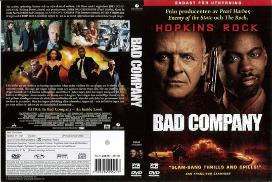 BAD COMPANY (DVD OMSLAG)