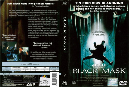 BLACK MASK (DVD OMSLAG)