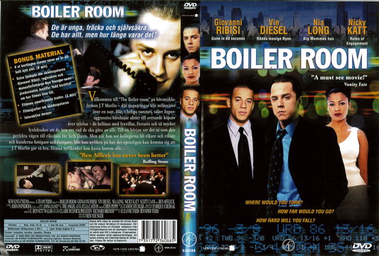 BOILER ROOM (DVD OMSLAG)