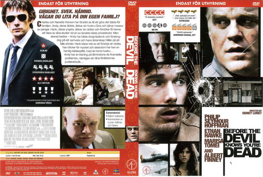BEFORE THE DEVIL KNOWS YOU´RE DEAD (DVD OMSLAG)