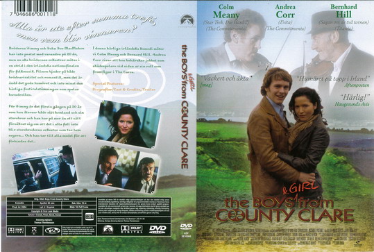 BOYS & GIRL FROM COUNTY CLARE (DVD OMSLAG)