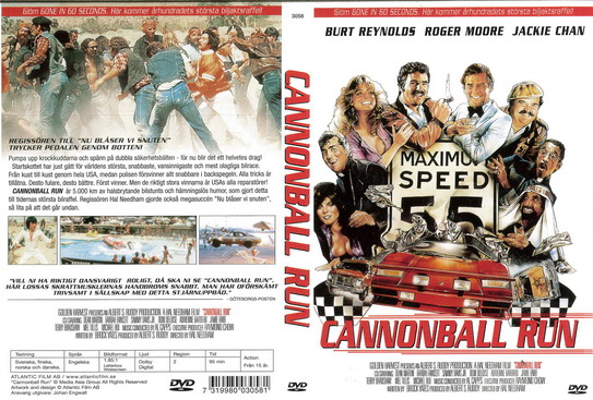 CANNONBALL RUN (DVD OMSLAG)
