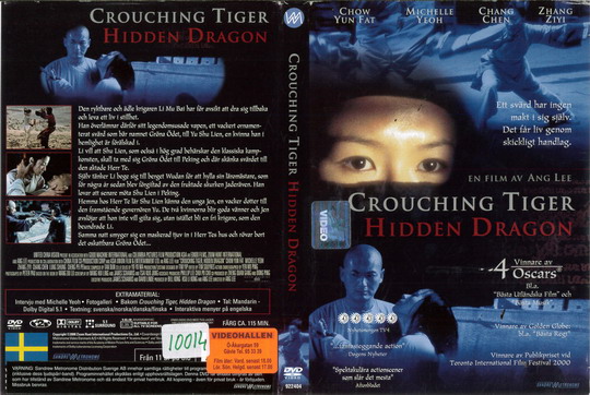 CROUCHING TIGER HIDDEN DRAGON (DVD OMSLAG)