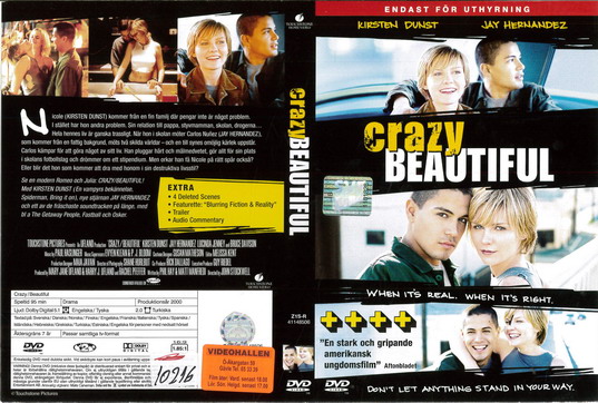 CRAZY BEAUTIFUL (DVD OMSLAG)