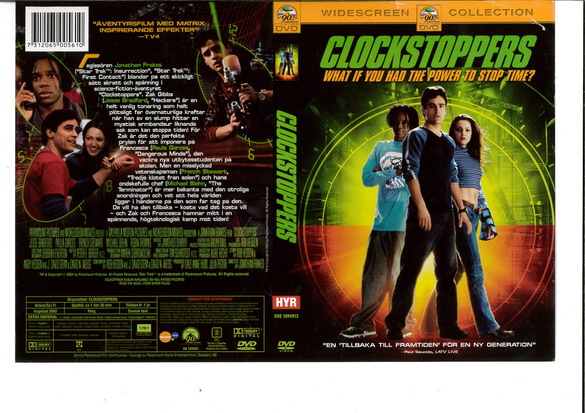 CLOCKSTOPPERS (DVD OMSLAG)