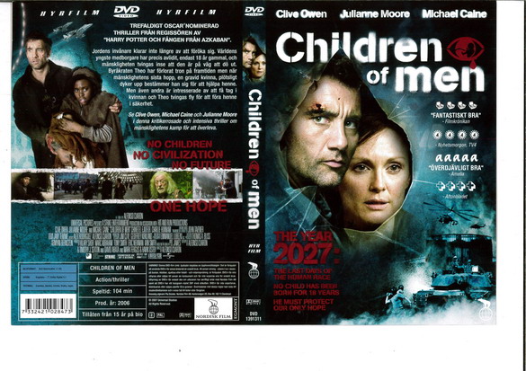 CHILDREN OF MEN (DVD OMSLAG)