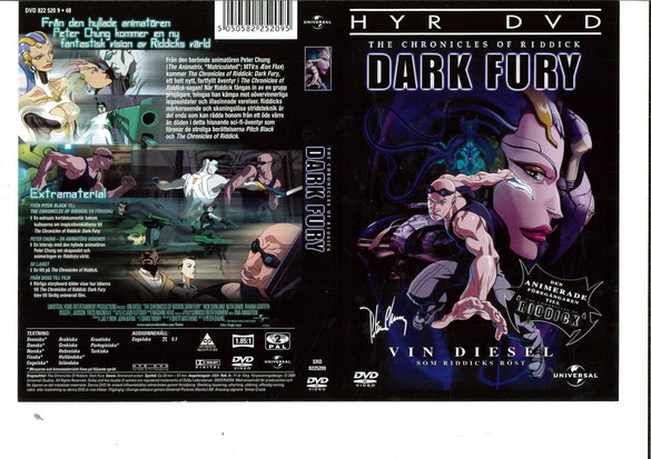 CHRONICLES OF RIDDICK-DARK FURY (DVD OMSLAG)