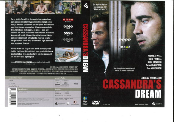 CASSANDRA'S DREAM (DVD OMSLAG)