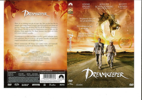 DREAMKEEPER (DVD OMSLAG)