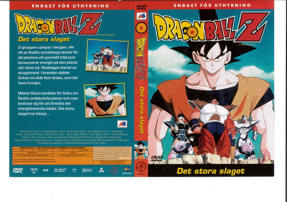 DRAGONBALL Z: DET STORA SLAGET (DVD OMSLAG)