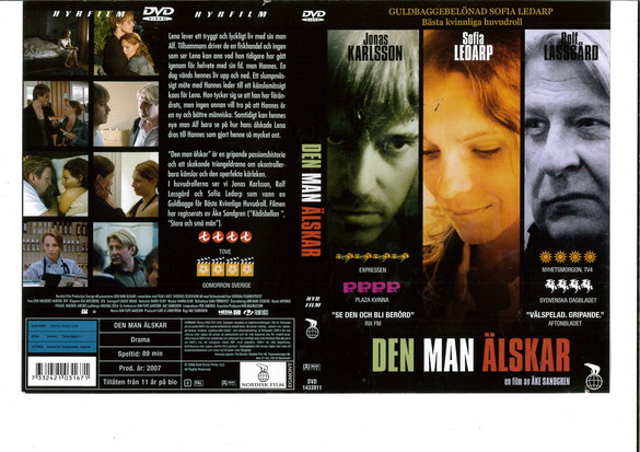 DEN MAN ÄLSKAR (DVD OMSLAG)