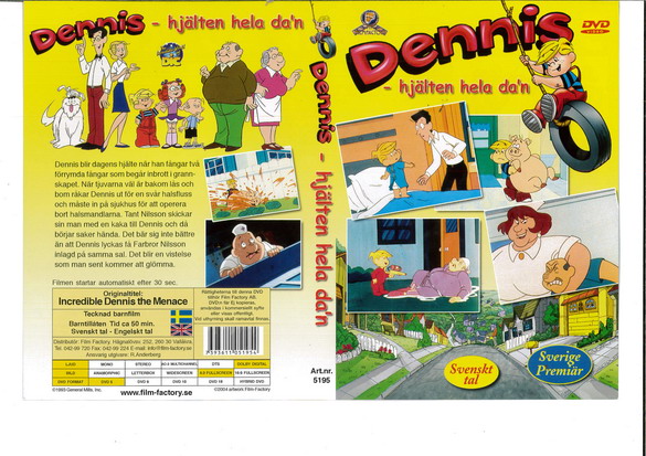 DENNIS - HJÄLTEN HELA DA'N (DVD OMSLAG)