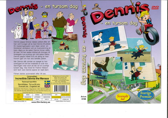 DENNIS - EN TURSAM DAG (DVD OMSLAG)