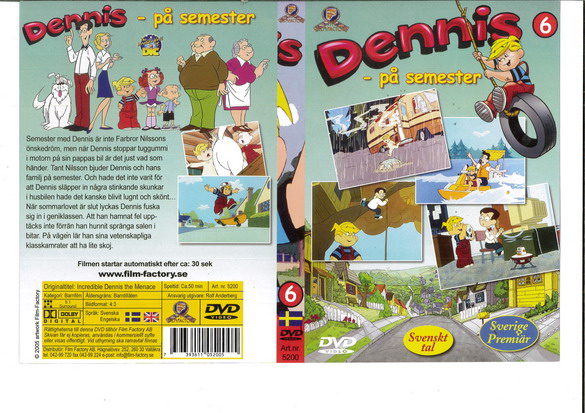 DENNIS - PÅ SEMESTER (DVD OMSLAG)