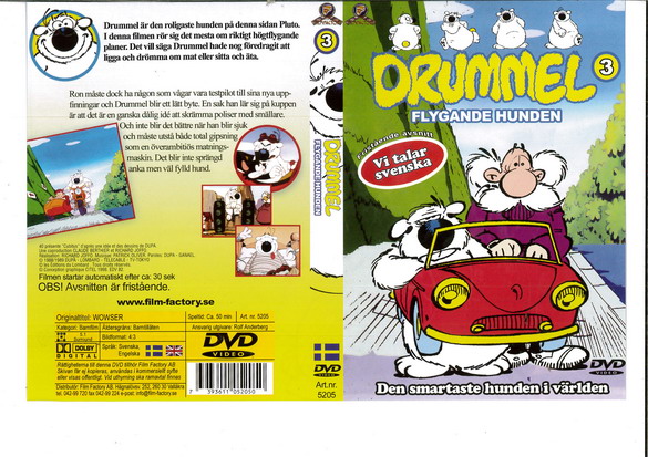 DRUMMEL - FLYGANDE HUNDEN (DVD OMSLAG)