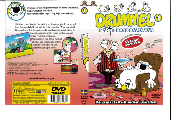 DRUMMEL - MÄNNISKANS BÄSTA VÄN (DVD OMSLAG)