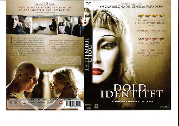 DOLD IDENTITET (DVD OMSLAG)