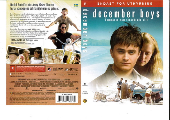 DECEMBER BOYS (DVD OMSLAG)