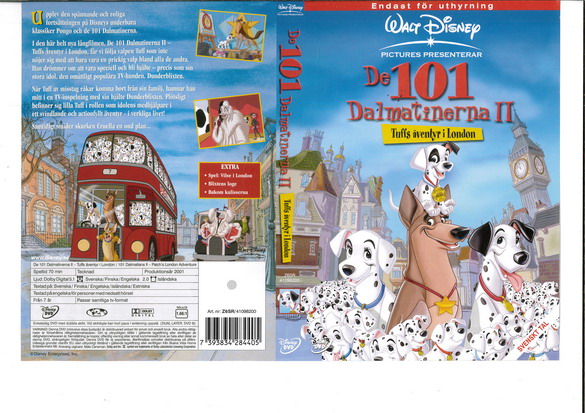 DE 101 DALMATINERNA 2 (DVD OMSLAG)