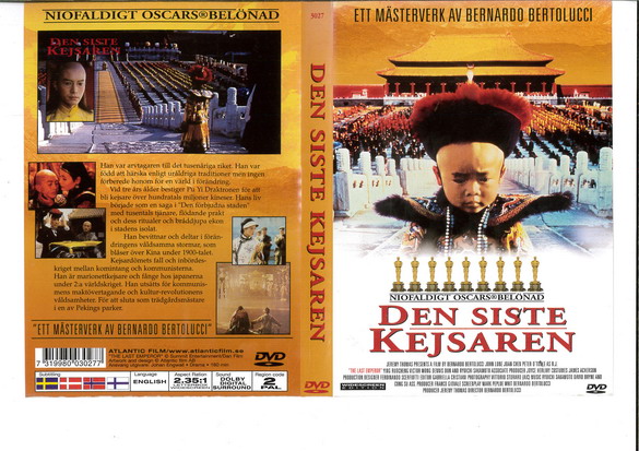 DEN SISTE KEJSAREN (DVD OMSLAG)