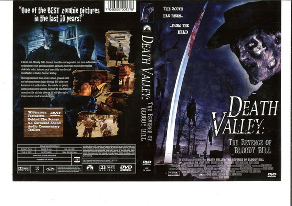 DEATH WALLEY: THE REVENGE OF BLOODY BILL (DVD OMSLAG)