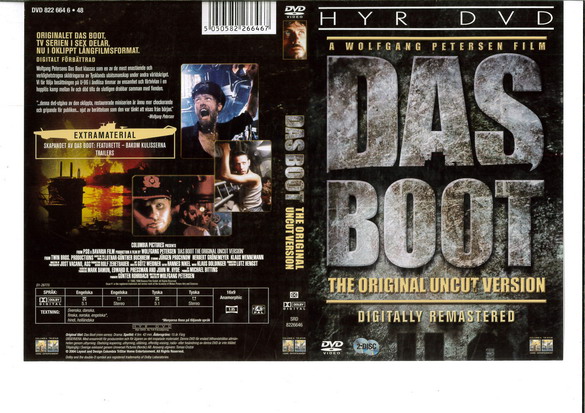 DAS BOOT (DVD OMSLAG)