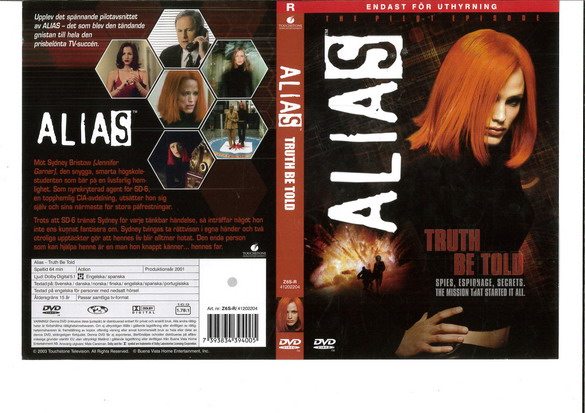 ALIAS: TRUTH BE TOLD (DVD OMSLAG)