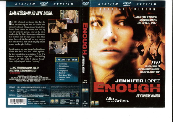 ENOUGH (DVD OMSLAG)