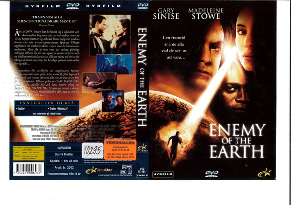 ENEMY OF THE EARTH (DVD OMSLAG)