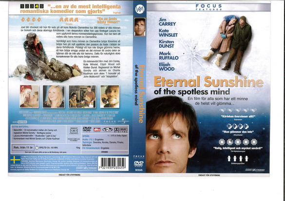 ETERNAL SUNSHINE (DVD OMSLAG)