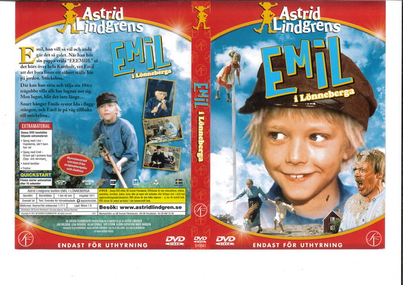 EMIL I LÖNNEBERGA (DVD OMSLAG)