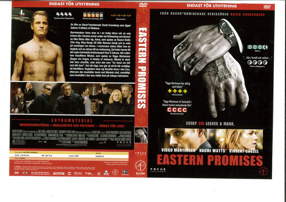 EASTERN PROMISES (DVD OMSLAG)