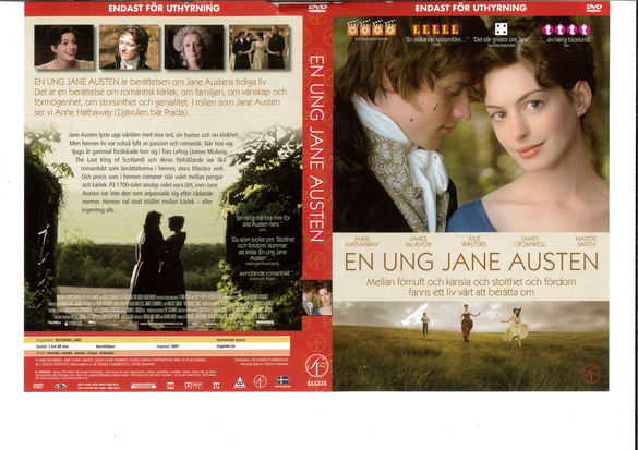 EN UNG JANE AUSTEN (DVD OMSLAG)
