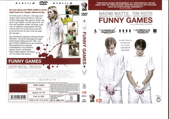 FUNNY GAMES (2008) (DVD OMSLAG)