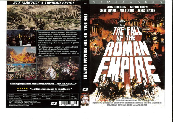 FALL OF THE ROMAN EMPIRE (DVD OMSLAG)