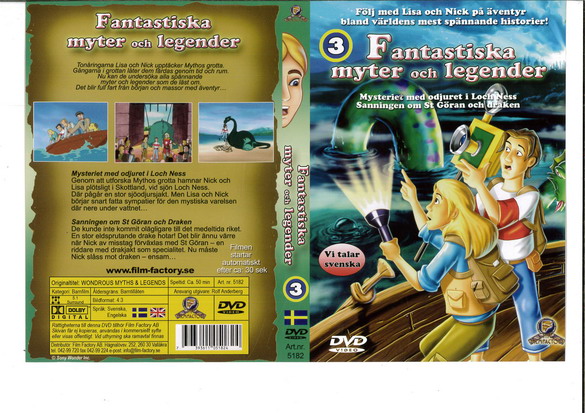 FANTASTISKA MYTER OCH LEGENDER 3 (DVD OMSLAG)