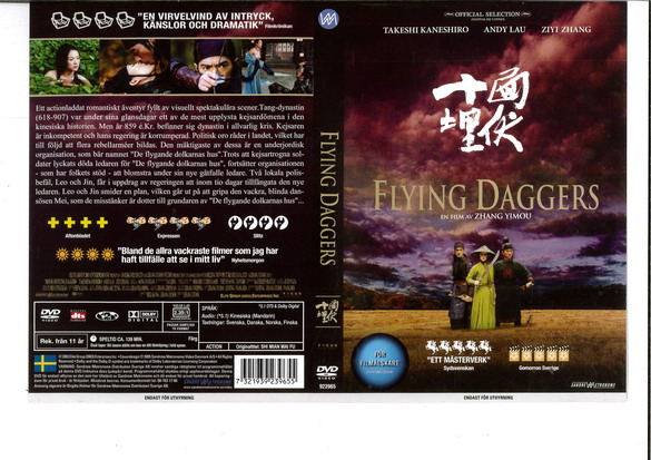 FLYING DAGGERS (DVD OMSLAG)