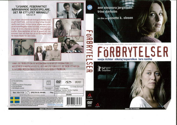 FÖRBRYTELSER (DVD OMSLAG)