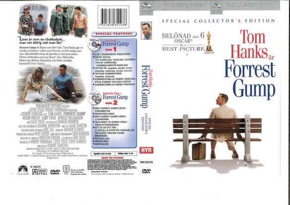 FORREST GUMP (DVD OMSLAG)