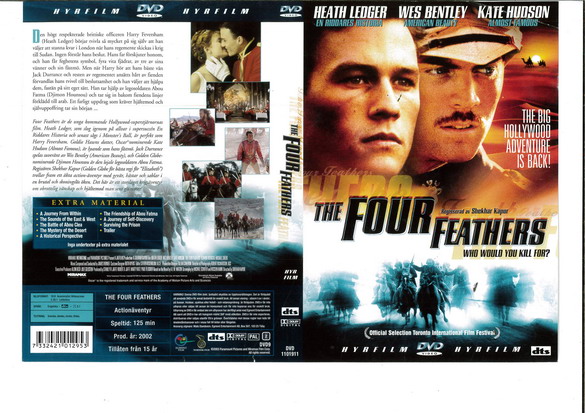 FOUR FEATHERS (DVD OMSLAG)
