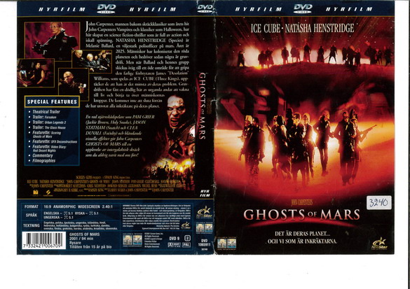 GHOSTS OF MARS (DVD OMSLAG)