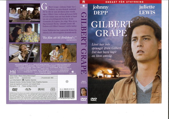 GILBERT GRAPE (DVD OMSLAG)