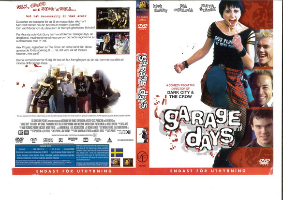GARAGE DAYS (DVD OMSLAG)