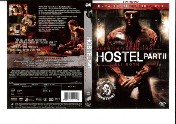 HOSTEL PART 2 (DVD OMSLAG)